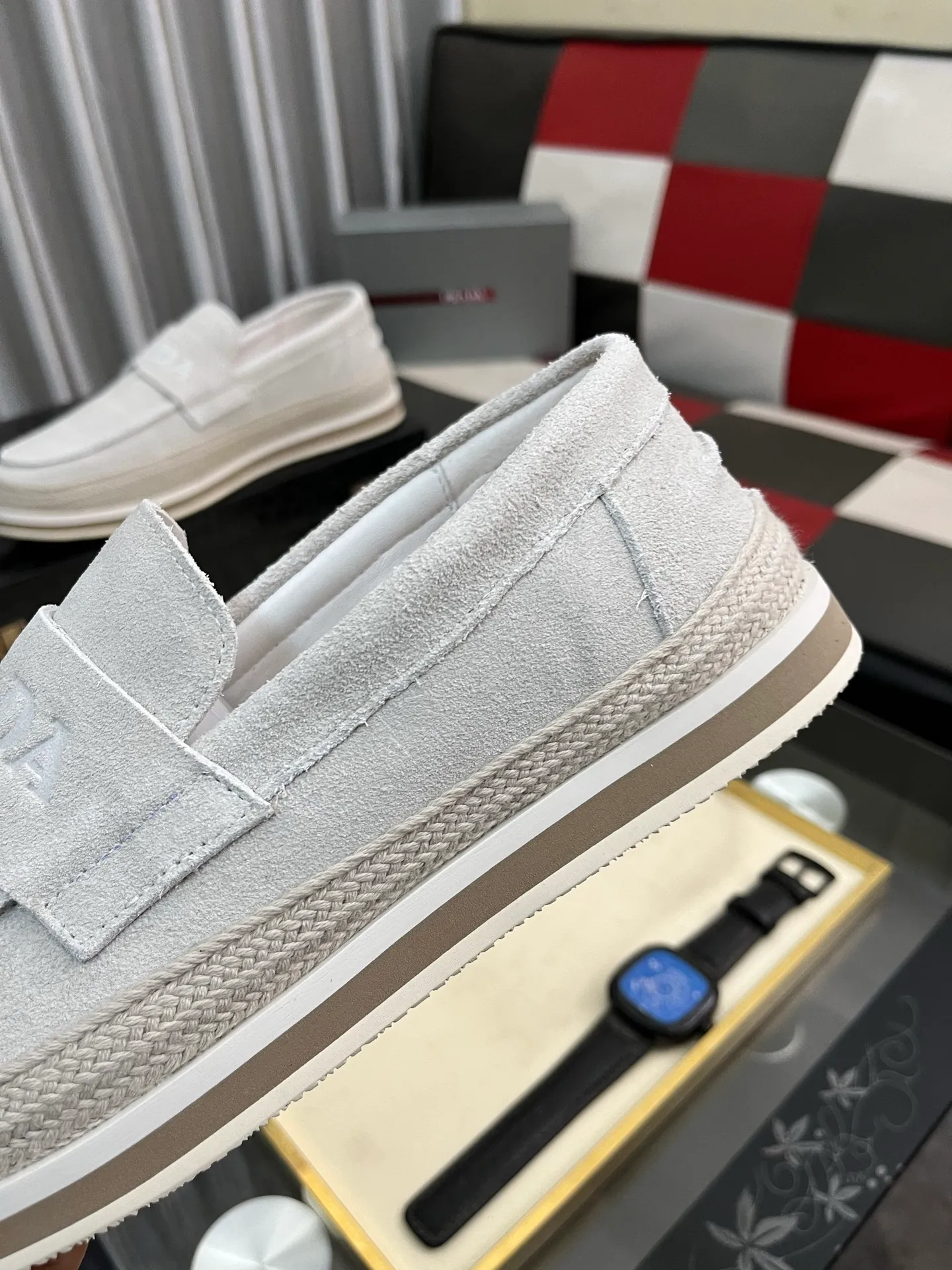 Men's men's shoes 💰458⌚️⌚️prada: new spring and summer casual shoes, sports sneakers, fabric: imported cowhide, lining: original lining, sole: original sole, size: 38-445️⃣color optional